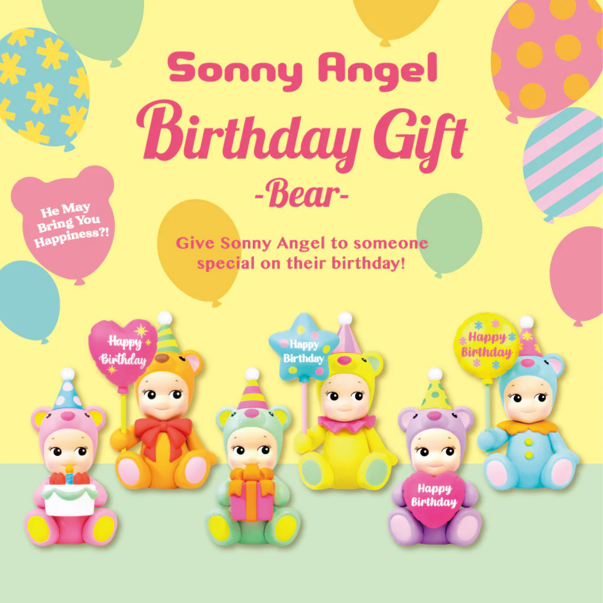Sonny Angel Birthday Gift Bear Series